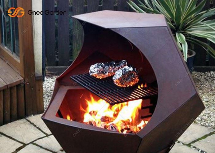 BBQ Metal Stove Outdoor Bardecue Grill Grate Corten Steel BBQ