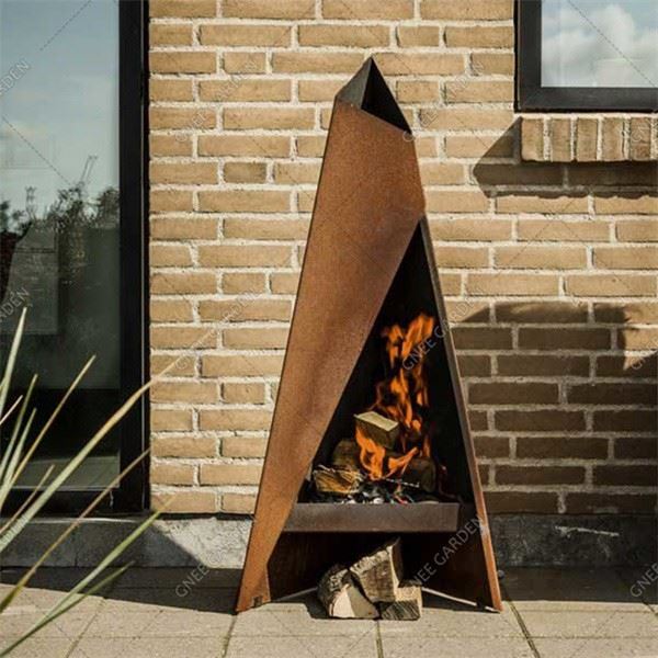 Corten Steel 2mm Thickness Metal Decoration Heating Fire Pit Brazier