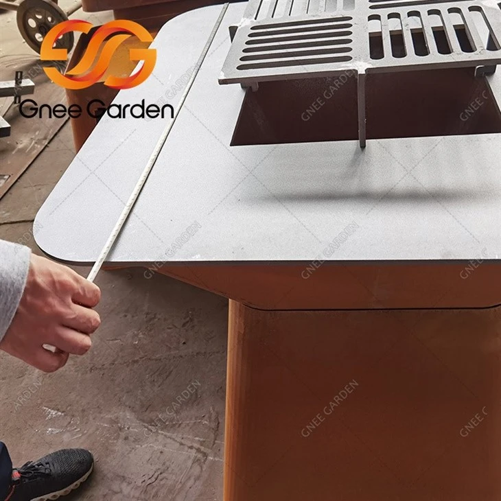 corten steel barbecue fire（2）