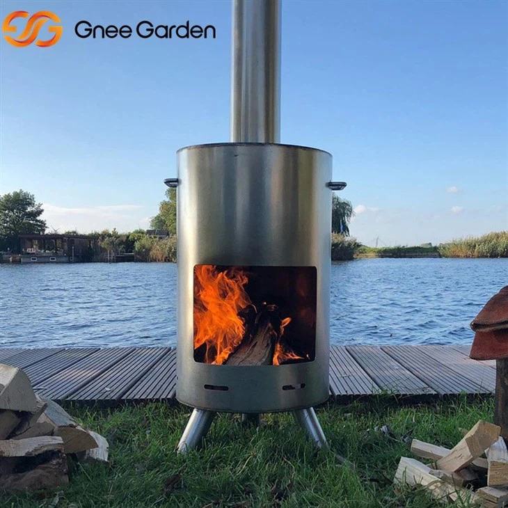 Stainless Modern Fireplace