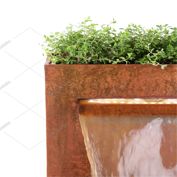 Factory Can Be Customized Swimming Pool Steel Fountain Water Feature Outdoor Fire Pit Gas