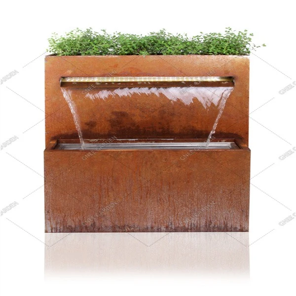 Factory Can Be Customized Swimming Pool Steel Fountain Water Feature Outdoor Fire Pit Gas