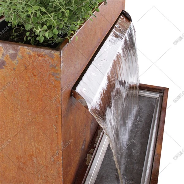Factory Can Be Customized Swimming Pool Steel Fountain Water Feature Outdoor Fire Pit Gas