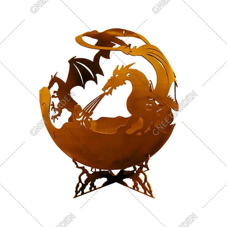 مجال النار الحديدي بتصميم عملي ونحتي من صانع المعدات الأصلية