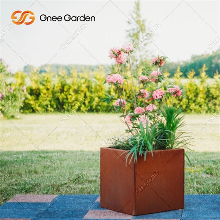 Metal Corten Steel Garden Planters Outdoor