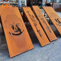 شاشة ديكور للحديقة من الفولاذ كورتين