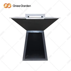 طاولة شواء ريفية من الفولاذ كورتن