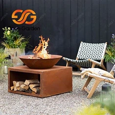 التجوية النار حرق الخشب الصلب