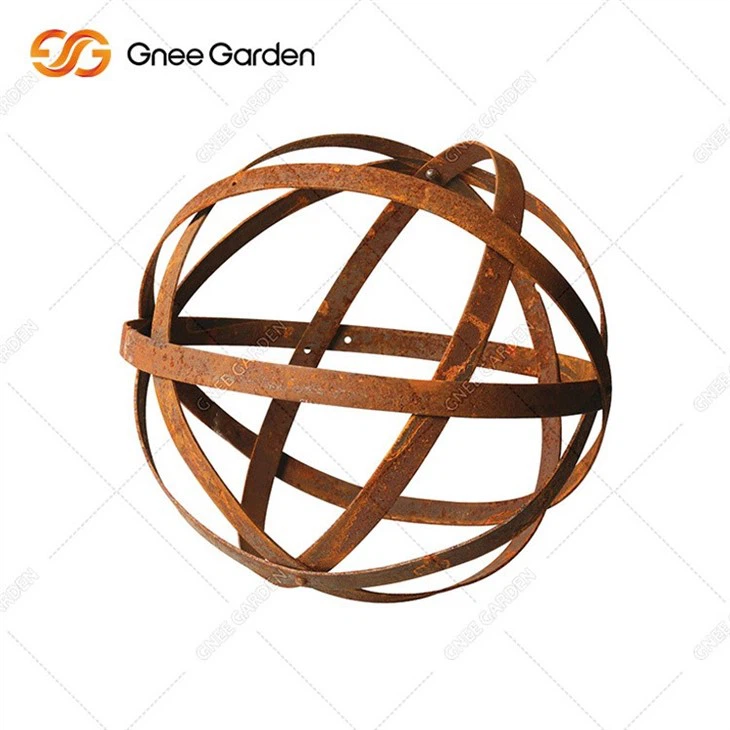 corten abstract sculptures for garden