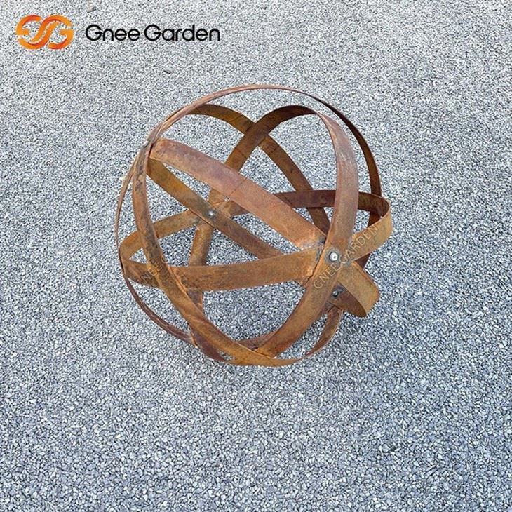 corten steel yard art