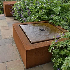 تخصيص الديكور حديقة الحديثة كورتن الصلب السلطانية الشلال