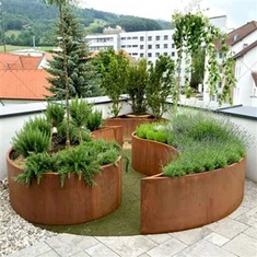 حار بيع أمريكا أوروبا شعبية حديقة الديكور متفوقا الحدود المناظر الطبيعية حواف الحديقة المعدنية