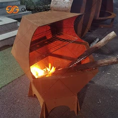 معدن الصلب حفرة النار شواء شواء كورتين